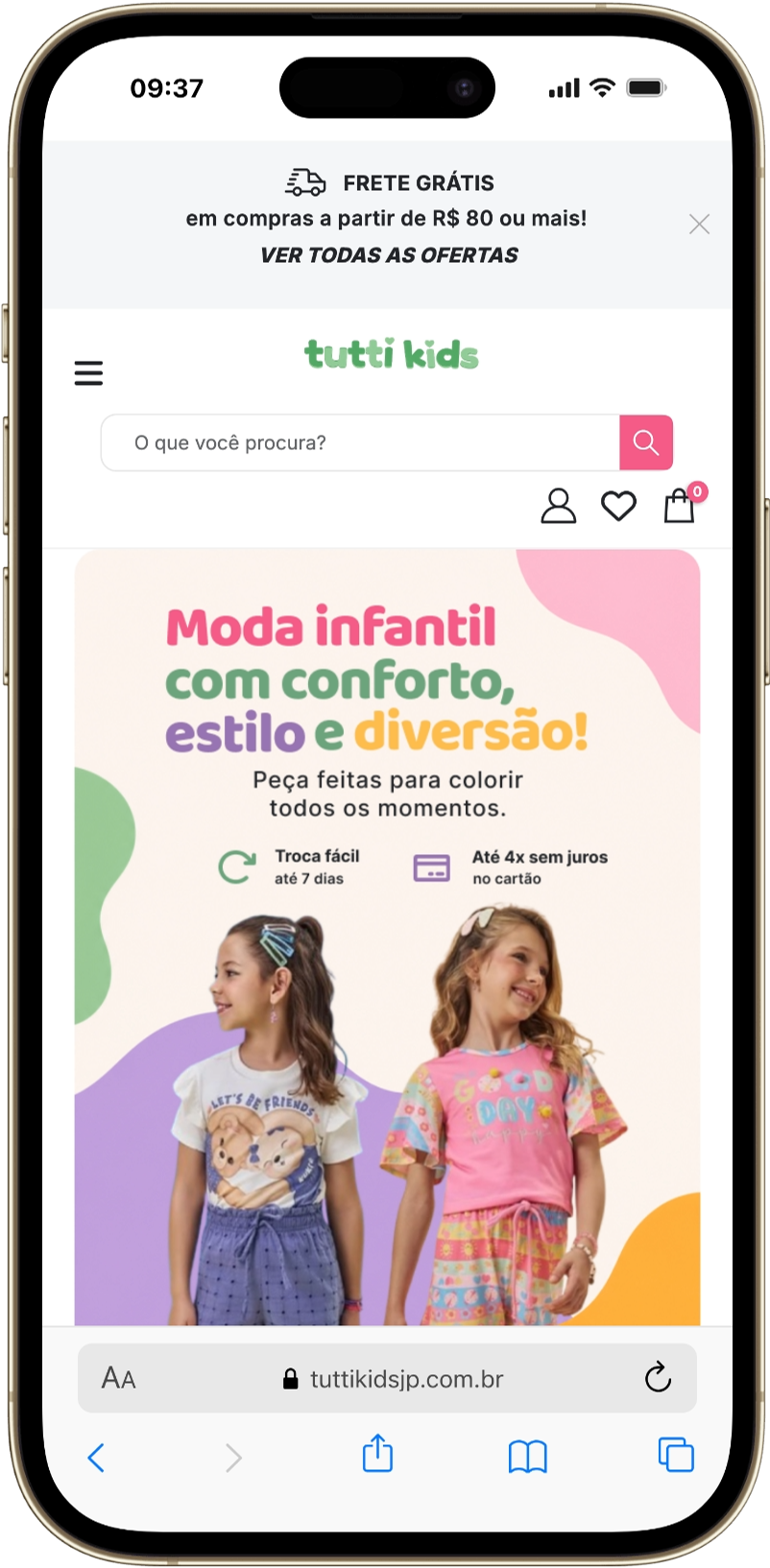 Loja no iPhone